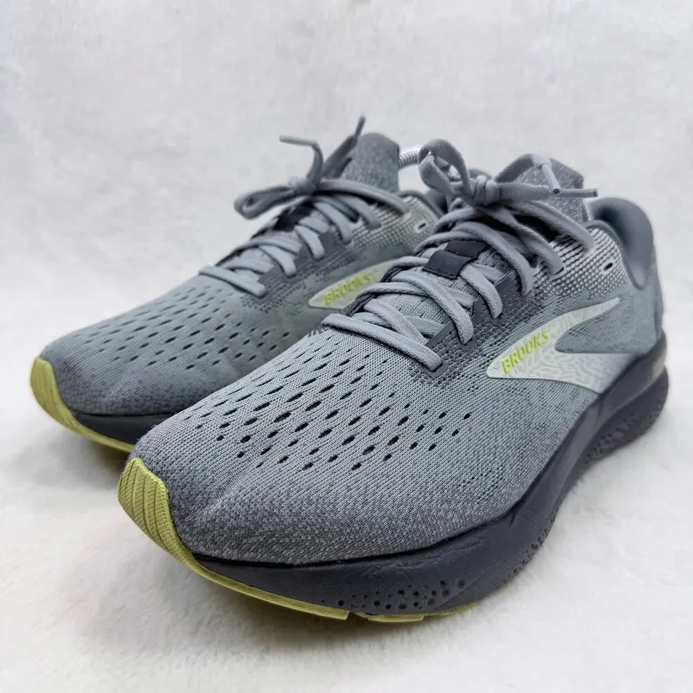 Brooks Ghost 16 Mens Running Shoes Primer Gray Lime Size 10 Neutral Cushion